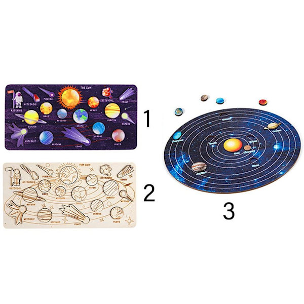 Mordely Solar System Jigsaw Planets Cognition 3