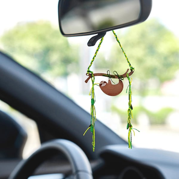2023 3 Set Diy Sloth Pendant Compact Childlike Decorative Interesting Creative Leaf Branch Animal Pendant Home Decor