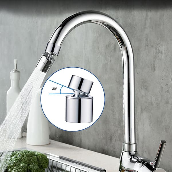 Universal Splash Filter Faucet 20/80 Swivel Outlet Faucet Adjustable Dual Mode Sprayer Filter Difference