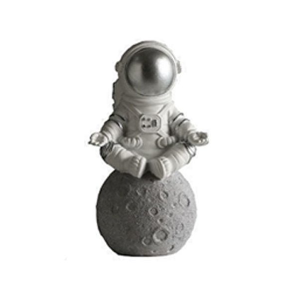 Astronautfigurer Spaceman Moon Skulptur Dekorativ B