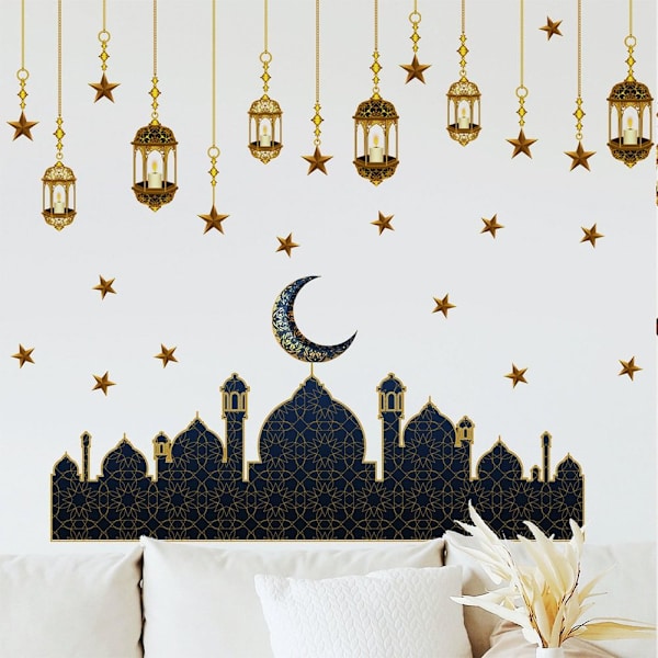 Mordely Eid Mubarak Väggdekor Ramadan Dekor