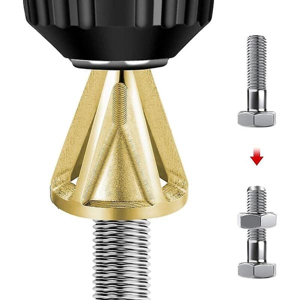 2023 Pieces External Deburring Chamfer Tool, Hexa And Triangular,remove Burr, Deburring For Drill Bits, Quickly Repairs Damaged Bolts
