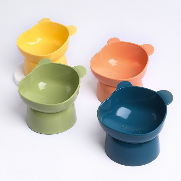 Mordely Pet Bowl High Feeding Bowl GRÖN Green