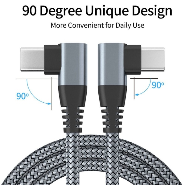 USB C till USB C-sladd Kabel SVART 2MSTYLE2 STYLE2 Black 2mStyle2-Style2