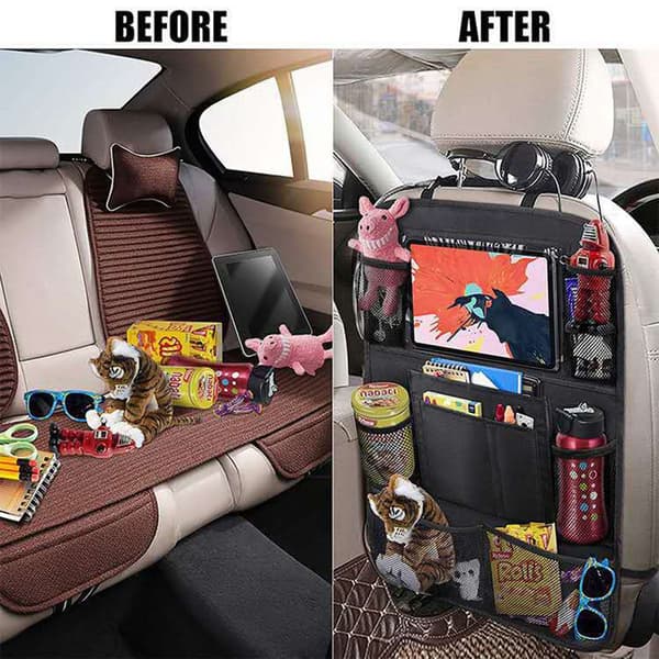 Mordely Multi-Pocket Car Organizer Protector Hängande förvaringsväska 1pc