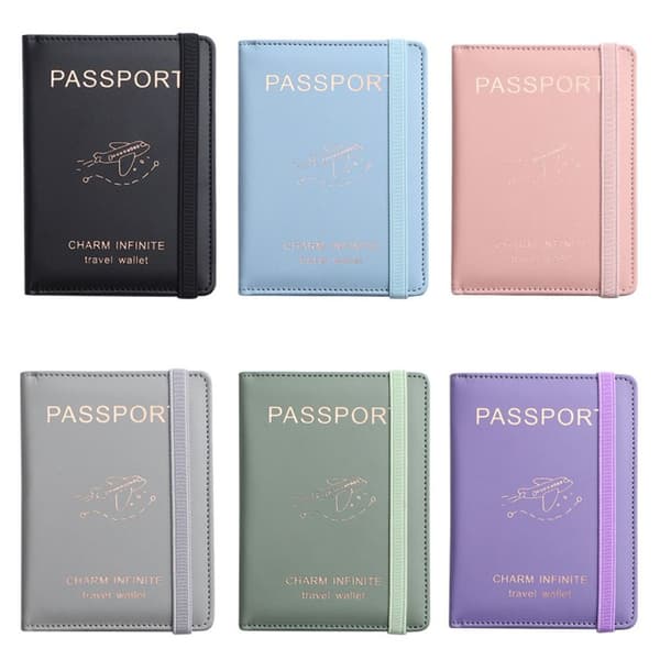 Mordely RFID Passport Cove Passport Protector GRÅ Grey