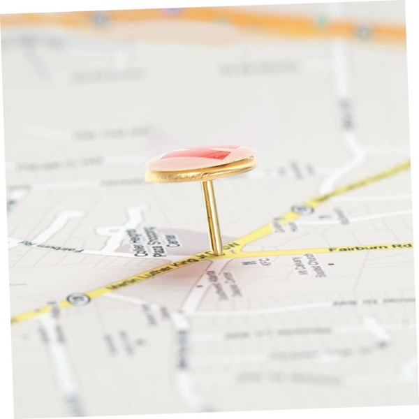 Map Tacks Karta Push Pin Emalj Häftstift