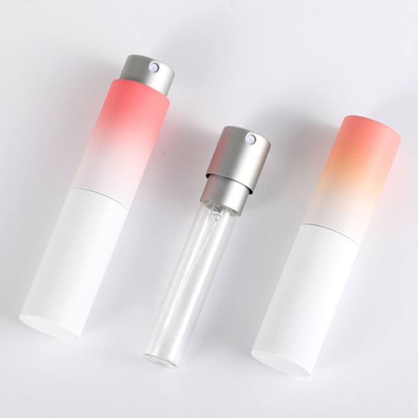 Mordely 8ML parfymsprayflaska påfyllningsbar flaska PINK&amp;ORANGE Pink&Orange