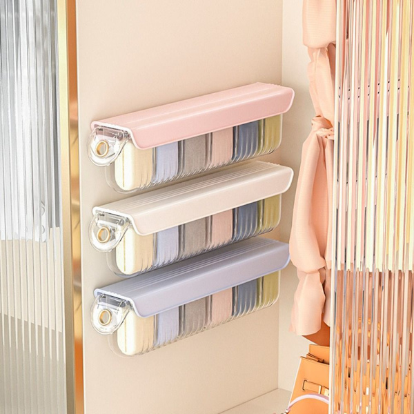 Underkläder Förvaringslåda Slipsar Organizer VIT White