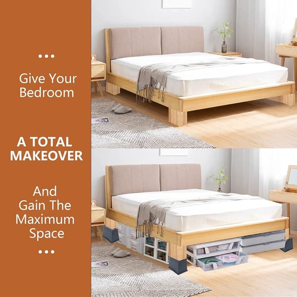 Mordely Bed Risers Möbellyftare Heightening Pad