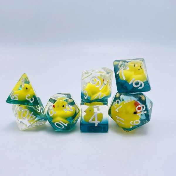 Mordely 7st/ set DND Tärning Polyedrisk Tärning GUL yellow
