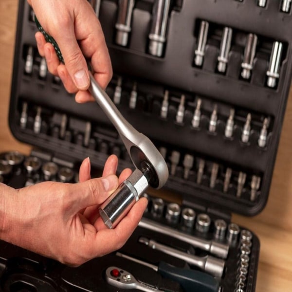 Mordely 4 st Mirror Finish Sockets Socket Set Djup Socket