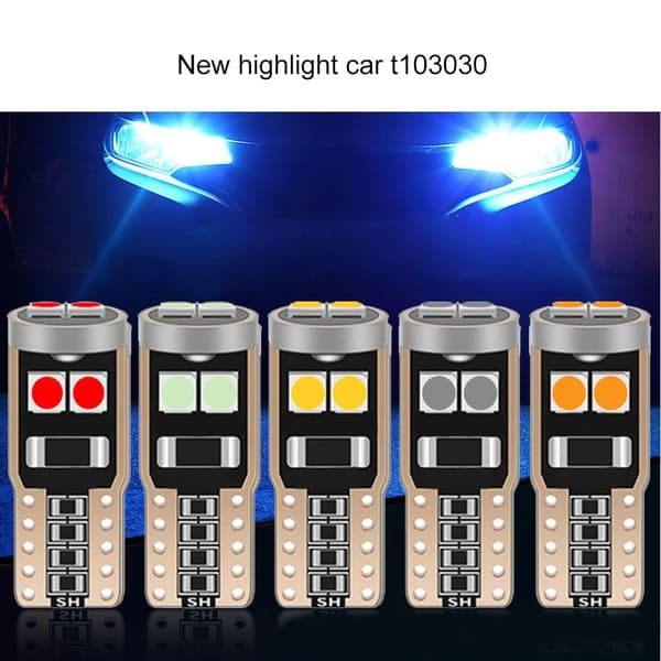 Mordely 5st LED-lampor Canbus bilinredningslampor VIT white