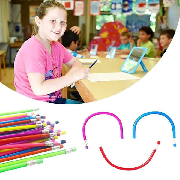 Flexibla pennor Soft Bendy Pencils 2
