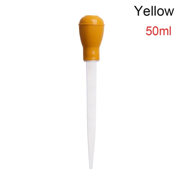 Mordely 30/50ml Fish Tank Siphon Pump Aquarium Clean Tool GUL yellow 50ML