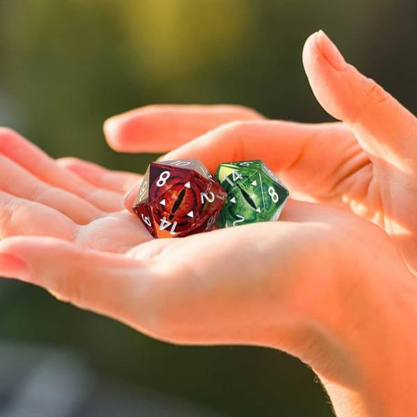 Mordely Dragon Eye Dice Longan Dice BLÅ Blue
