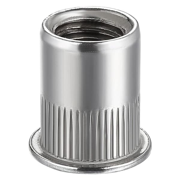 Mordely 100 Styck Nitmutter Flat Head Rivnut Insatsmutter
