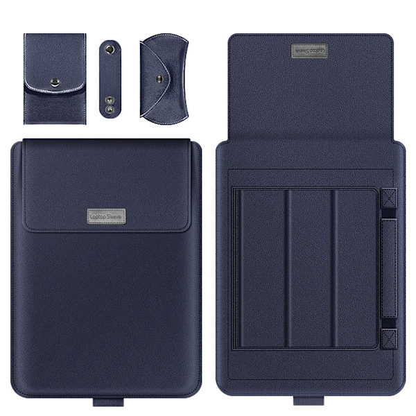 Mordely 11 13 15 17 tums förvaringsväska för bärbar case Navy Blue 11-12 inch