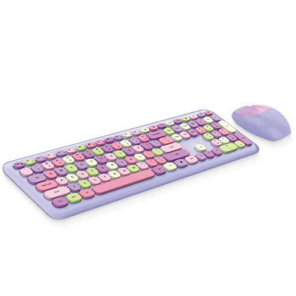 Trådlöst Office Punk-tangentbord och set purple