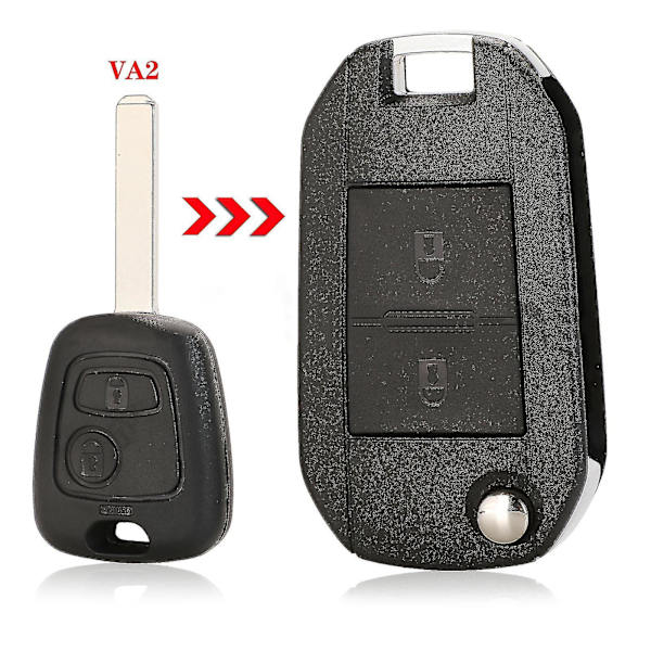 Citroen Ne72 Car Entry Remote For Key Fob For Case For Shell Hu83 Blade 2 Button For 307 107