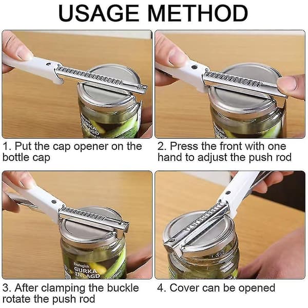 Adjustable And Convenient Cap Opener Cap Twister Wide Mouth