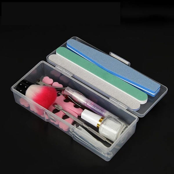 Mordely Nail Art Förvaringslåda Nageltillbehör Organizer ROSA pink