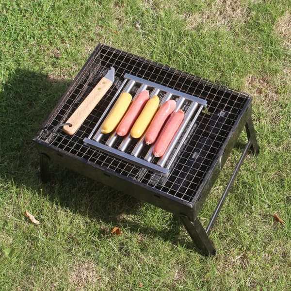 Mordely Hot Dog Roller Rack Korv Roller BBQ Tool