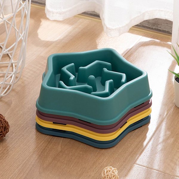 Mordely Pet Slow Food Bowl Slow Feeder GRÖN green