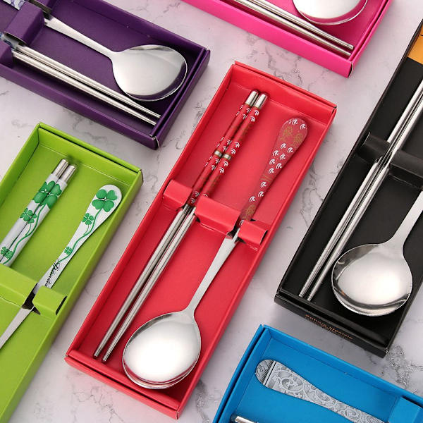 Mordely kpl/ set Lusikka Chopsticks Ruokailuvälinesetti Set 2