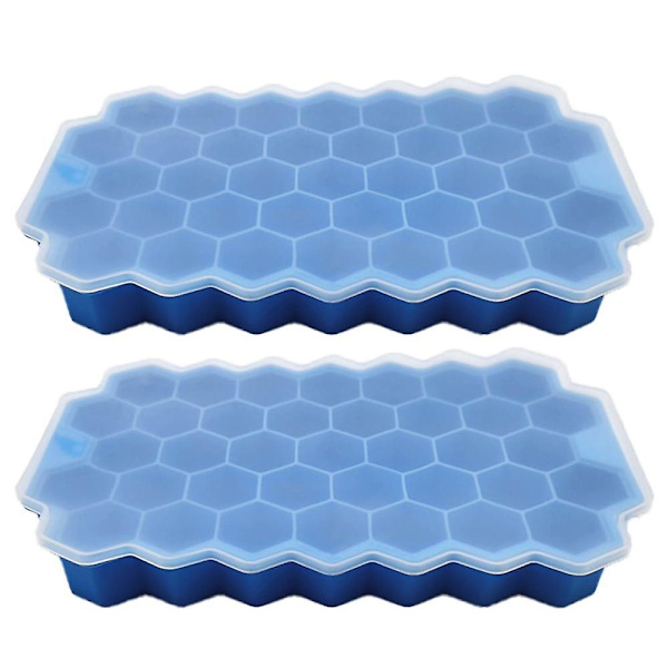 Mordely Ice Tray, Ice Tray For Making Hexagonal Ice, Includes 2 Trays