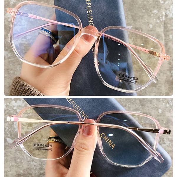 Mordely Anti- Light Glasses Oversized Eyeglasses BLÅ Blue