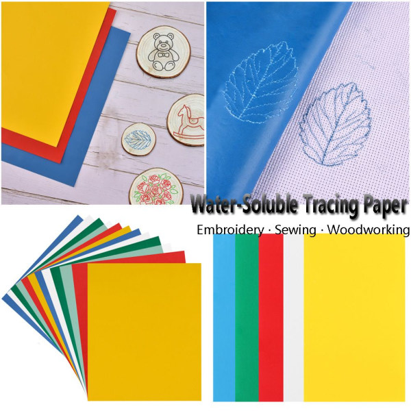 Mordely 10 STK Kolpapper Broderi Tracing Bumf För tyg BLÅ blue 23cm*14cm