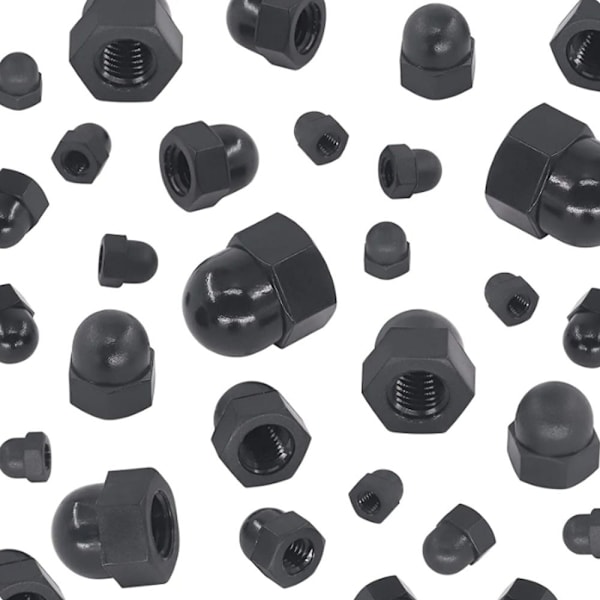 Mordely 100 st Kupolnötter Nylon Ekollonnöt Cap