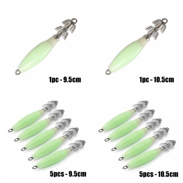 Mordely 1/5ST Squid Hook Octopus Bait 5ST - 10,5CM 5PCS - 10.5cm