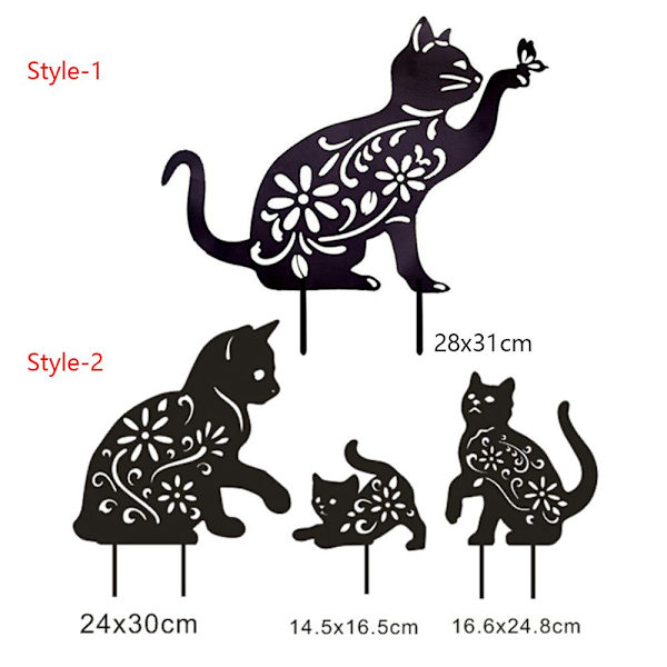 Mordely 1st Cat Decoration Lovely Cat Silhouette