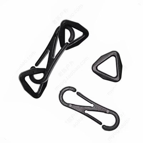 Mordely 10 st Karbinhakar Ryggsäck Spännen TRIANGLE SHAPE TRIANGLE SHAPE Triangle Shape