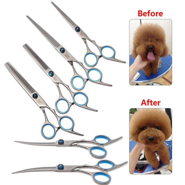 Mordely Pet Dog Grooming Gallringssax 6.0inch-Up Curved Scissors