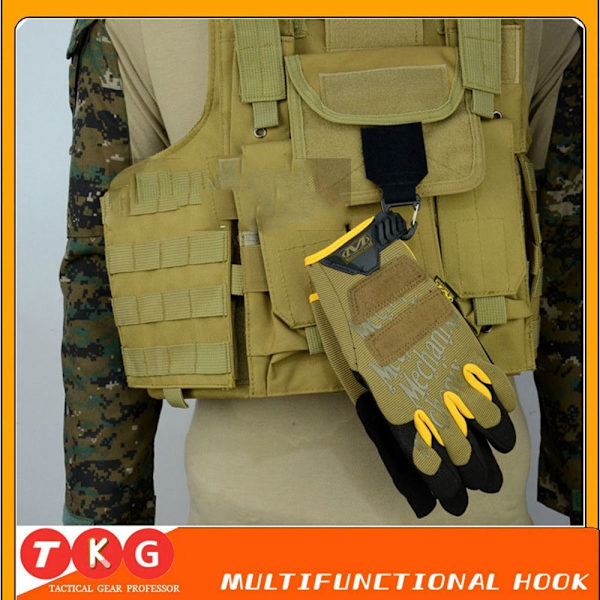 Mordely Väst Ryggsäck Patch Handske Spänne Molle Strips Adapter