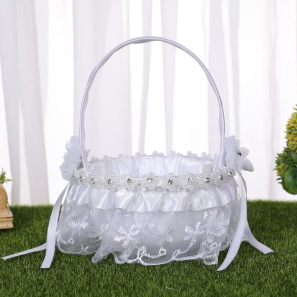 Mordely 2st Blomkorg Flower Girl Baskets 2ST-B 2ST-B 2PCS-B