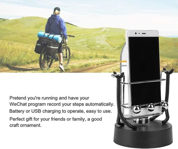 Pedometers, Mobile Phone Swing Artifact Automatic Movement To Increase Movement Steps Wechat Gift Decoration Usb/battery