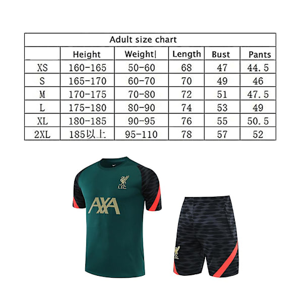 Mordely 2223 Liverpool fotbollströja T-shirts Kostym Kortärmad xl