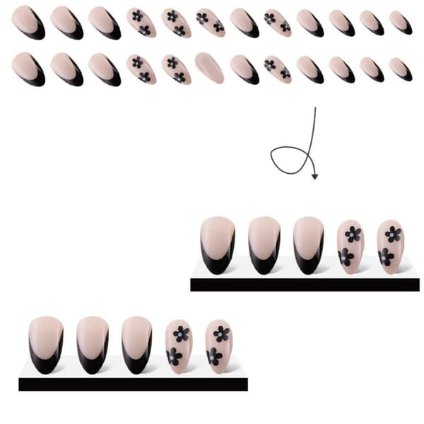 Mordely False Nails Long Almond 4