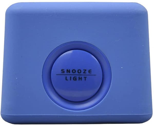 2023 Soft Blue Cube Lcd Alarm Clock 3.55in X 3.55in X 2.75in