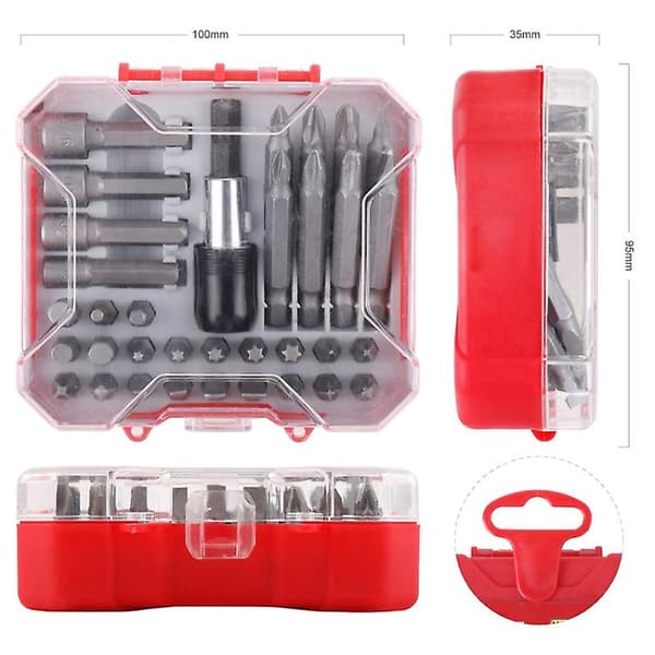 34pcs/set Chrome Vanadium Alloy Steel Screwdriver Bits