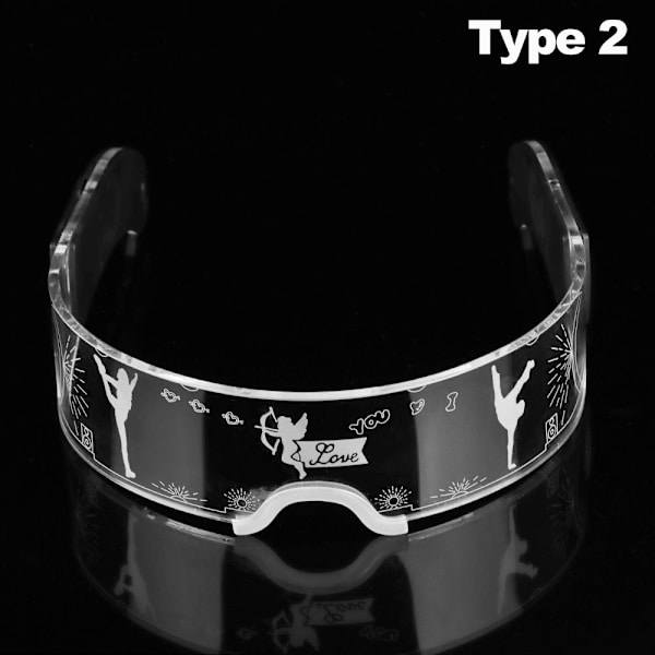 Mordely LED-ljusglasögon Cyberpunk EyeWare TYPE 2 Type 2