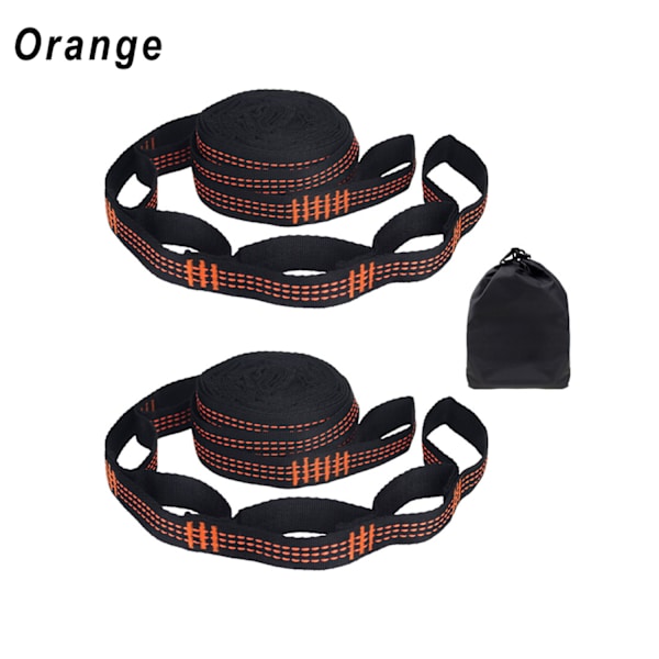 Mordely 2 St/ Set Hängmattorrem Polyesterrep ORANGE