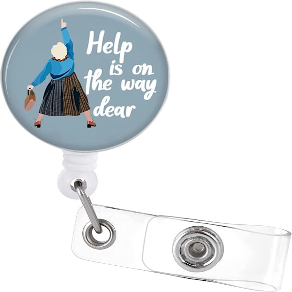 Badge Reel Infällbar Alligator Clip