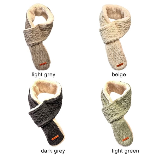 Eluppvärmd Scarf Warmer Sjal MÖRKGRÅ dark grey