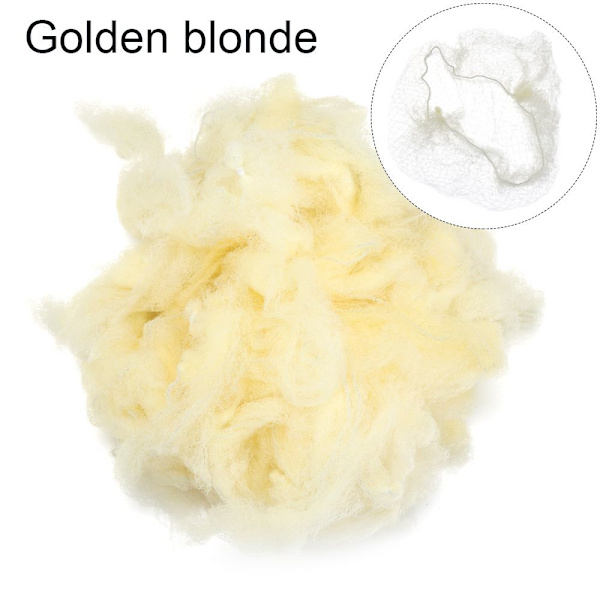 Mordely 50st Osynligt hårnät Fine Mesh Peruk Net Ballett Snood GULD golden blonde