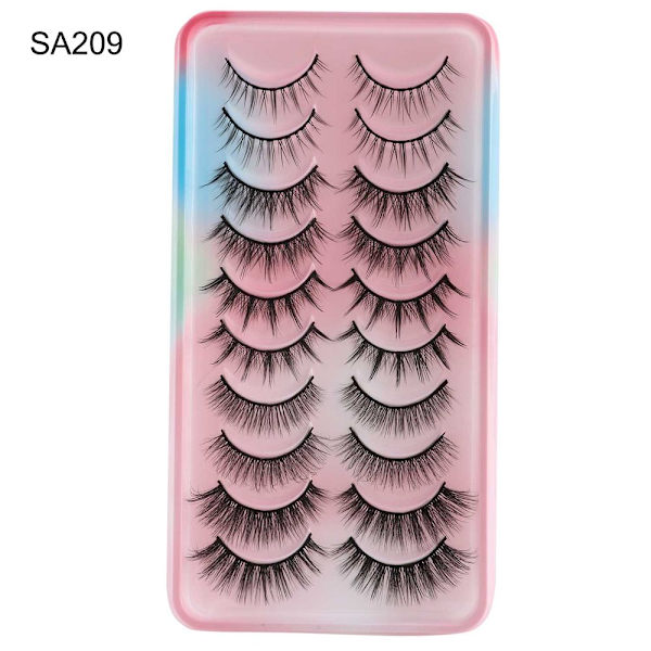 Mordely 10 Par Manga Lashes Cosplay Lashes